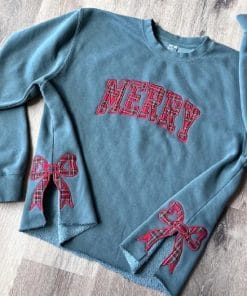 Men And Women Christmas Bowknot Elements Embroidered Sweater