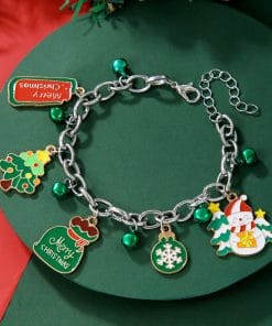 Creative Christmas Metal Chain Bracelet For Women Men Santa Claus Christmas Tree Snowflake Snowman Pearl Bangles New Year Gifts 20 7ddda0e4 5754 4777 b1fb 66571959beb0