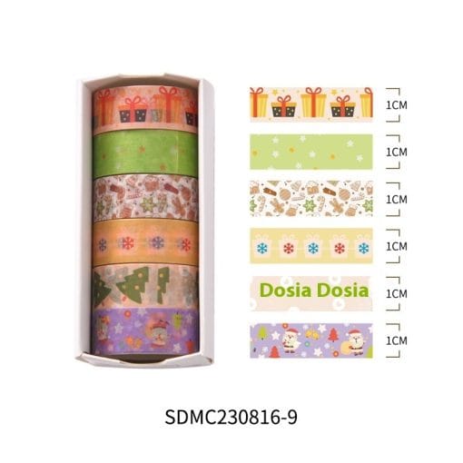 Creative Christmas Gift And Paper Adhesive Tape Journal Tape Christmas Decoration Material Cute Christmas Tape - Image 5