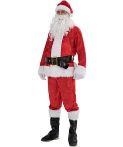 Plus Size Santa Claus Costume For Adults Men Women Christmas Carnival Cosplay Red Plus Size Suit Fancy Costumes 12 828289616853