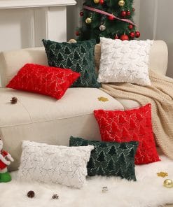 Holiday Ornament Pillow Bedroom Bedside Plush Pillowcase