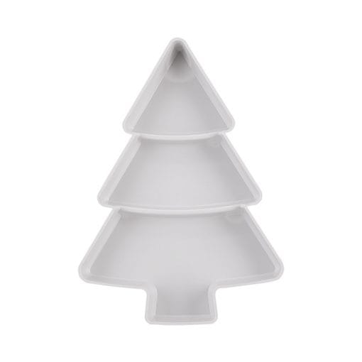 Christmas Tree Shaped Fruit Platter Creative Plates Storage Box Dried Fruit Snack Plates Divided Candy Dessert Plate Container - Image 2