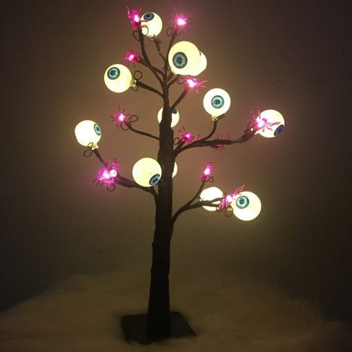 Halloween LED Ghost Eyeball Tree Light Halloween Decoration For Home Decor Desktop Spooky Desk Lamp Horror Night Lights Ornament - Image 3