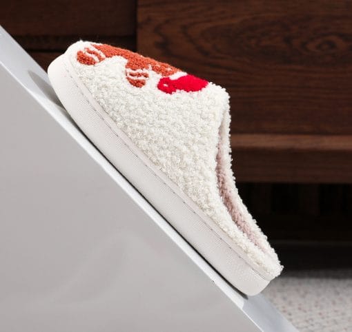 Christmas Gingerbread Cotton Slippers Winter Home Shoes - Image 6