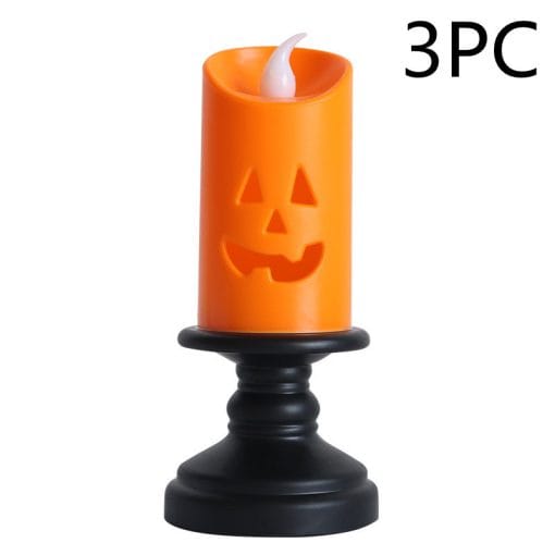 Halloween Candle Light LED Colorful Candlestick Table Top Decoration Pumpkin Party Happy Halloween Party Decor For Home - Image 4