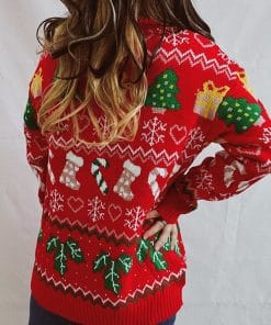 Women's Stylish Loose Round Neck Long-sleeved Sweater 10 8ee313fe 3850 4667 82cb ec48564bf250