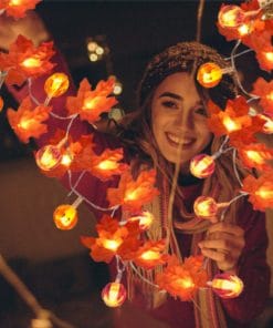 Halloween Decoration Thanksgiving Decor Pumpkin Light