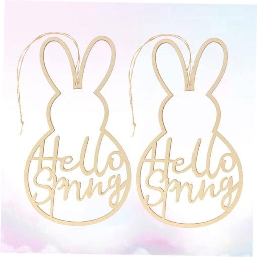 Easter Hollow Rabbit Crafts Wooden - Image 2