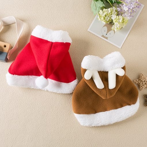 Pets Christmas Cloak Red Shawl Pet Products - Image 6