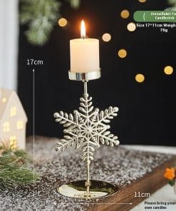 Romantic Christmas Wrought Iron Candlestick Candle Tray Decoration 20 9210bb6d 9a22 4217 8ab7 4f052a549168 trans
