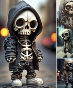 Halloween Cool Skeleton Figurines Halloween Skeleton Doll Resin Ornament Home Decor