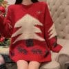 Women's Mid-length Christmas Lazy Loose Bottoming Sweater 1 962e0cc4 2a7d 4297 9800 e67465284d98