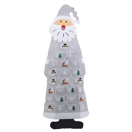 Advent Calendar Fabric Christmas Hanging Pendant Santa Claus Felt Ornaments DIY Advent Calendars Christma Decoration Christmas - Image 4