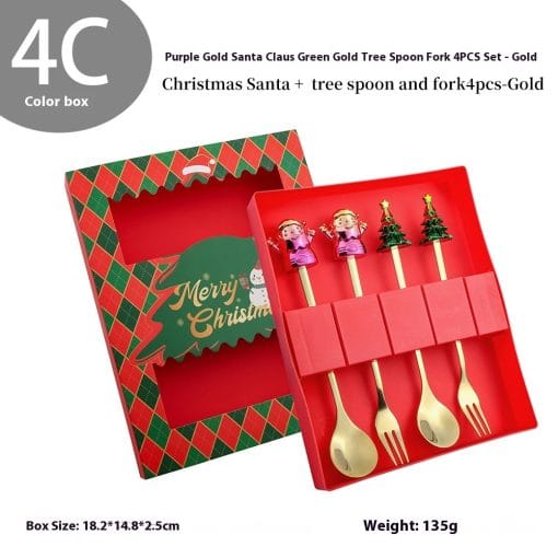 Christmas Spoon Kit Cartoon Funny Snowman - Image 3