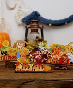 Thanksgiving DIY Wooden Letter Ornaments