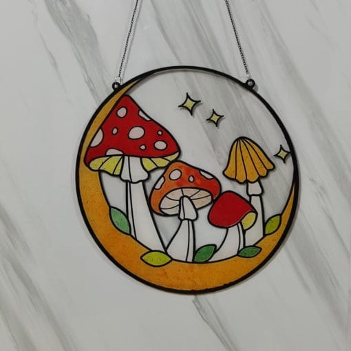 Easter Window Decoration Mushroom Acrylic - Image 3