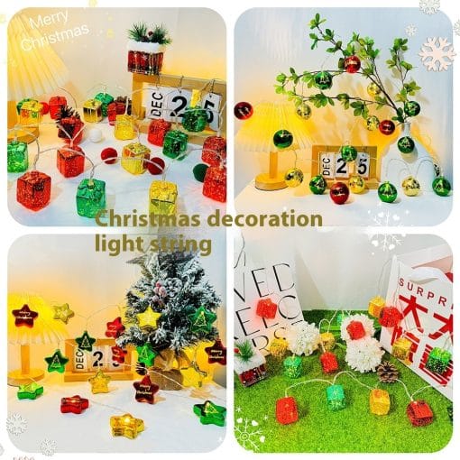Christmas Party Decorations Scene Layout Atmosphere Lighting Chain - Image 7