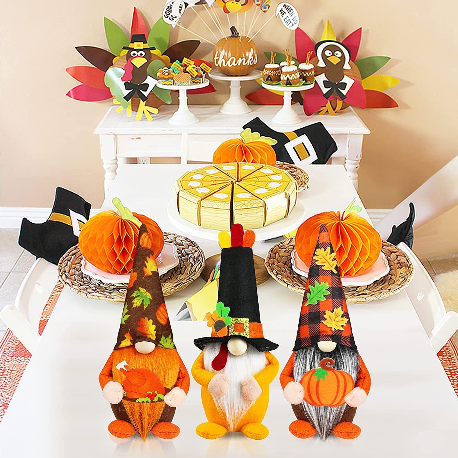 Thanksgiving Plush Decorative Doll 3 Thanksgiving Plush Decorative Doll