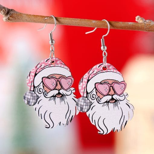 Funny Santa Claus Earrings Christmas Pendant Earrings Gift - Image 7