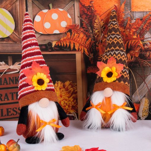 Thanksgiving Sunflower Faceless Baby Doll - Image 4
