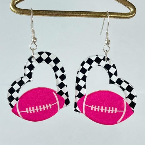 Acrylic Earrings Christmas Cute Cartoon Christmas Santa Claus Tree Football Lightning Earrings Jewelry - Image 4
