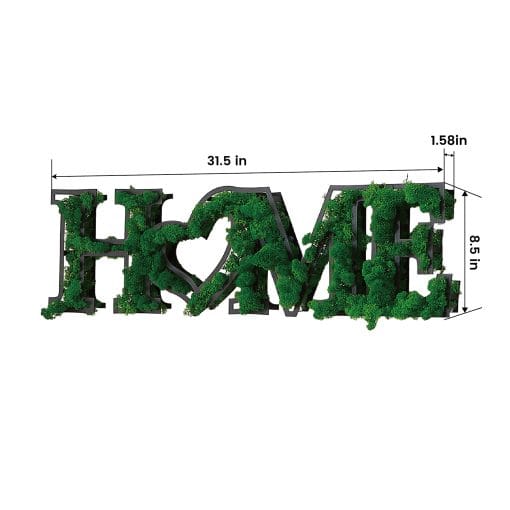 HOME Letter Art Moss Wall Hangings - Image 4