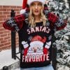 Santa Embroidered Crew Neck Knit Sweater 2 a744d569 34c8 4c24 b433 e04928b2a6d3