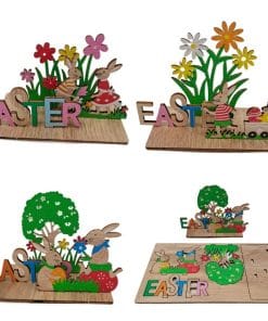 Wooden Easter Home Decoration Ornaments