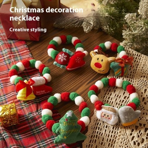 Pets Christmas Collar Decoration Stretch Ornament Pet Products - Image 9