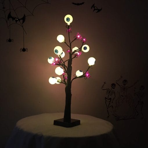 Halloween LED Ghost Eyeball Tree Light Halloween Decoration For Home Decor Desktop Spooky Desk Lamp Horror Night Lights Ornament - Image 5