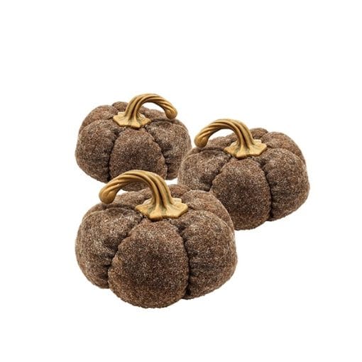 Set Of 3, 8.3x8.3x5.5 Brown Pumpkin, Pumpkin Ornament Decor For Holiday Harvest Festival Fall Festival  Thanksgiving - Image 7