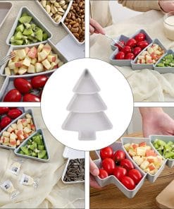 Christmas Tree Shaped Fruit Platter Creative Plates Storage Box Dried Fruit Snack Plates Divided Candy Dessert Plate Container 17 ada05ba3 ab14 483f 924d c5c68ad7d9cd