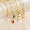 Christmas Tree Santa Claus Elk Snowman Oil-drop Necklace With Colored Rhinestones Ins Festival Clavicle Chain Necklace For Women Jewelry 1 af71cf83 eeba 41c6 a10f 139f9cf40f61