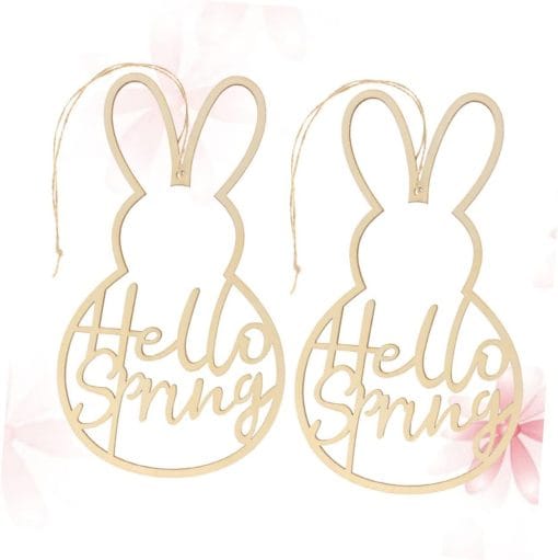 Easter Hollow Rabbit Crafts Wooden - Image 9