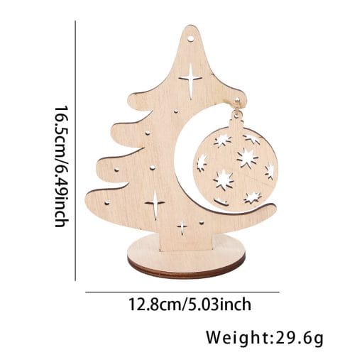 DIY Christmas Tree Hollow Hanging Decoration Table Holiday Party - Image 4