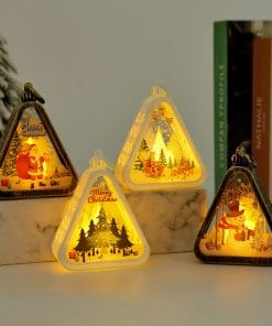 Christmas Decorations Retro Electric Candle Lamp Luminous Ornaments
