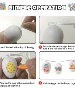 Easter DIY Set Hand-painted Egg Decoration Holiday Pendant Parent-child Interaction 12 b83a433a 4d59 479e 9a21 0592e3638411
