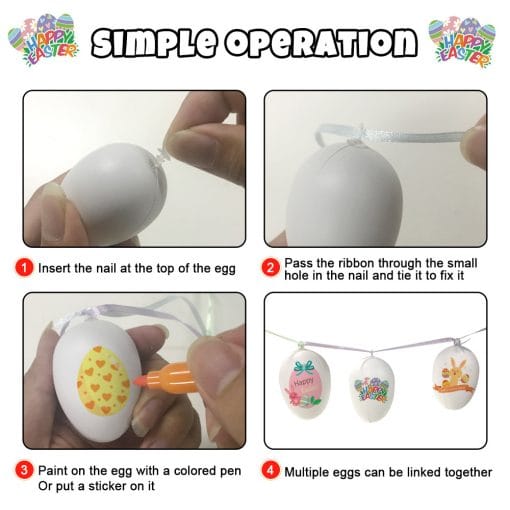 Easter DIY Set Hand-painted Egg Decoration Holiday Pendant Parent-child Interaction - Image 5