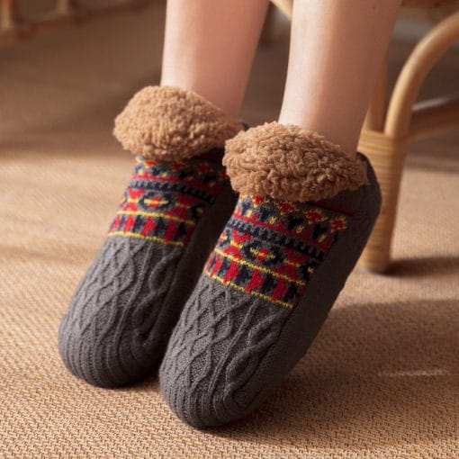 Indoor Home Floor Socks Fall And Winter Warm Non-slip Carpet Socks For Men And Women - Image 10