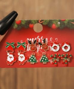 Christmas Stud Combination Suit Snowflake Elk Earrings 21 bb875b20 41f2 480b 8ab9 a858361737c4