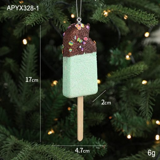 Creative Pendant Ice Cream Christmas Tree Decoration Small Hanging Pieces - Image 7