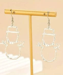 Personalized Snowman Earrings And Pendant Fashion Simple Christmas Hollow Necklace For Women Jewelry 10 c4fa2659 28ee 48d4 8dce 751b92ad8fe6