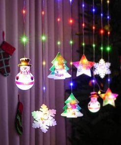 Painted Christmas Curtain Lights Holiday Layout Rubber-covered Wire Ambience Light 15 c504da7c cb13 42eb 896c e4795b53a95b