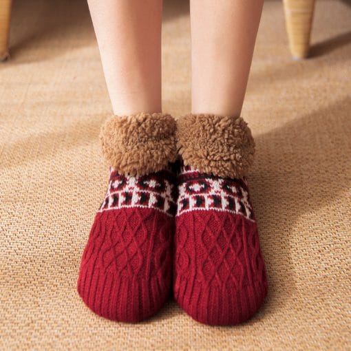 Indoor Home Floor Socks Fall And Winter Warm Non-slip Carpet Socks For Men And Women - Image 5