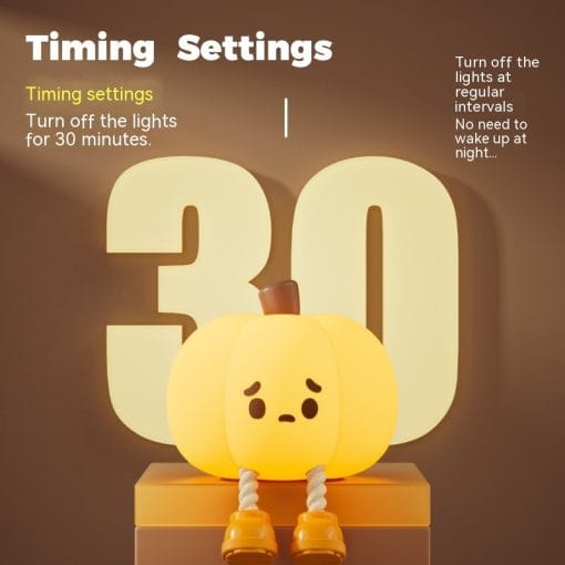 Home Decor Halloween Pumpkin Night Light Cute Soft Silicone Lamp Touch  Dimmable Rechargeable Bedside Decor Light Kids Gifts Halloween Decorations - Image 10