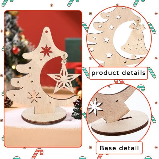 DIY Christmas Tree Hollow Hanging Decoration Table Holiday Party - Image 8