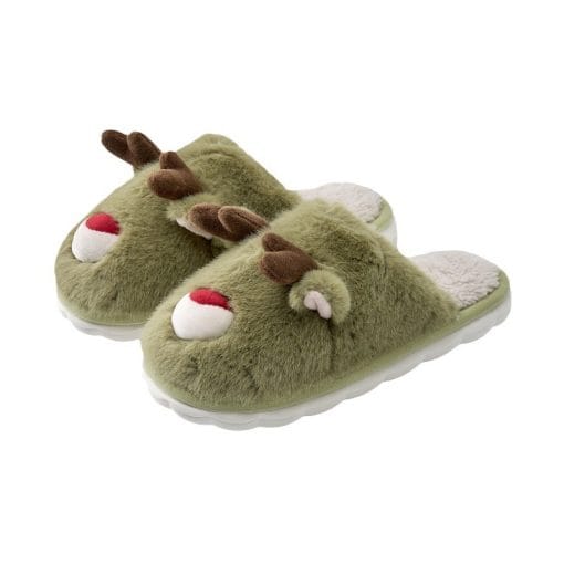 Cartoon Cotton Slippers Inner Velvet Insulated Cotton-padded Shoes - Image 5