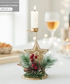 Christmas Candlestick Golden Wrought Iron Window Decoration 15 ca9eb119 c55b 4985 a600 8c739b6d81f8 trans