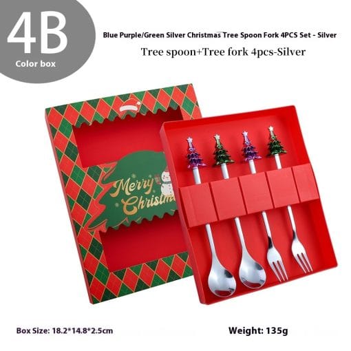 Christmas Spoon Kit Cartoon Funny Snowman - Image 4