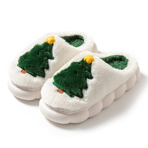 Christmas Tree Women's Home Slippers - Image 5